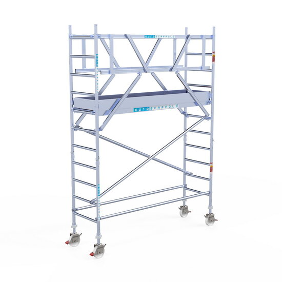 Euroscaffold Rolsteiger Euroscaffold Professional 75x250 4,2m werkhoogte carbon vloer vrijstaand