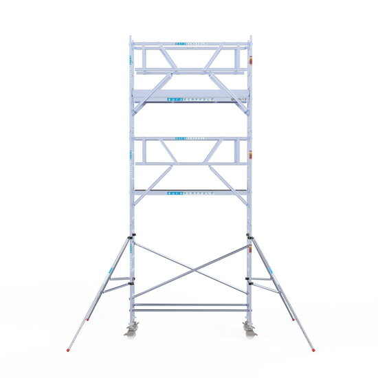 Euroscaffold Rolsteiger Euroscaffold Professional 75x250 7,2m werkhoogte carbon vloer vrijstaand