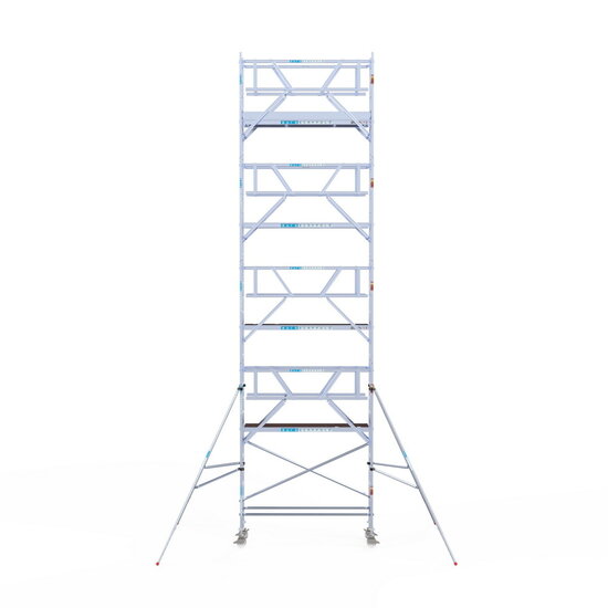 Euroscaffold Rolsteiger Euroscaffold Professional 75x250 10,2m werkhoogte carbon vloer vrijstaand
