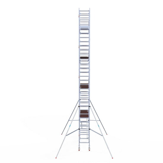 Euroscaffold Rolsteiger Euroscaffold Professional 75x250 10,2m werkhoogte carbon vloer vrijstaand