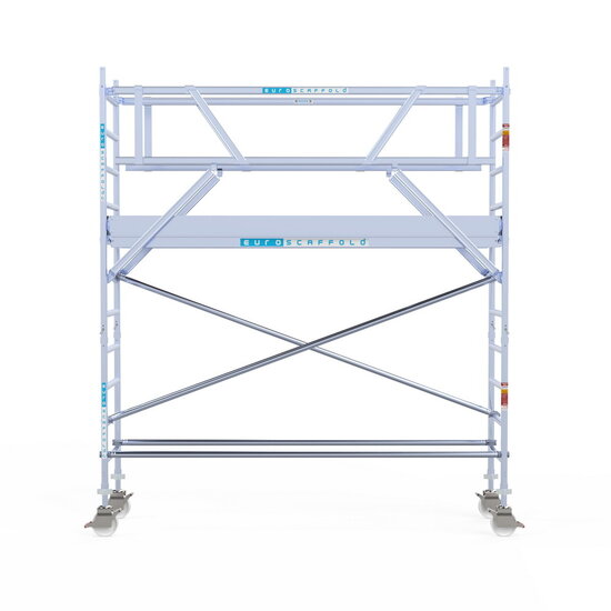 Euroscaffold Rolsteiger Euroscaffold Professional 75x305 4,2m werkhoogte carbon vloer vrijstaand