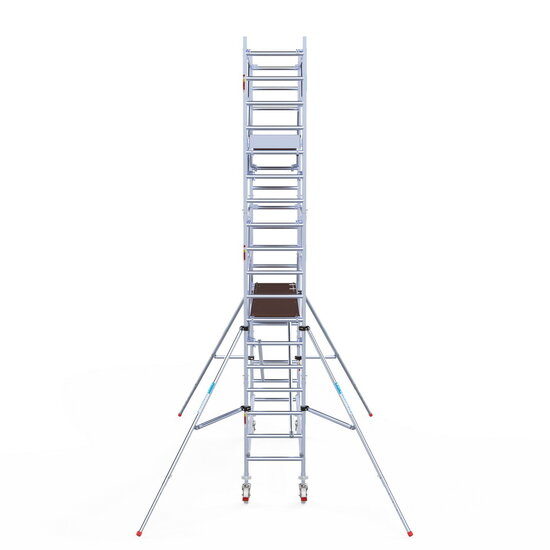 Euroscaffold Rolsteiger Euroscaffold Professional 75x305 6,2m werkhoogte carbon vloer vrijstaand