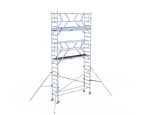 Rolsteiger Euroscaffold Professional 75x305 7,2m werkhoogte carbon vloer vrijstaand