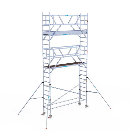 Euroscaffold Rolsteiger Euroscaffold Professional 75x305 7,2m werkhoogte carbon vloer vrijstaand