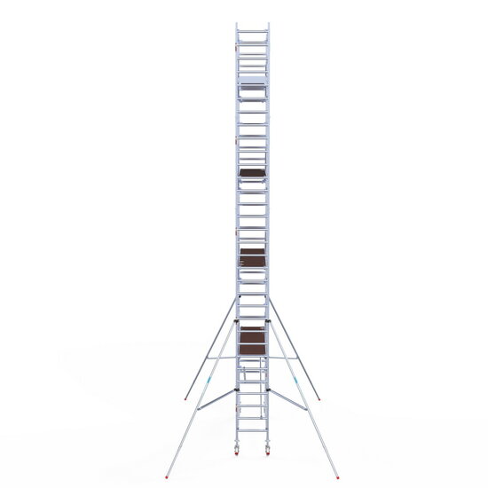 Euroscaffold Rolsteiger Euroscaffold Professional 75x305 10,2m werkhoogte carbon vloer vrijstaand