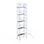 Euroscaffold Rolsteiger Professional 135x250 11,2m werkhoogte carbon vloer tegen de gevel