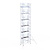 Euroscaffold Rolsteiger Professional 135x305 14,2m werkhoogte carbon vloer tegen de gevel