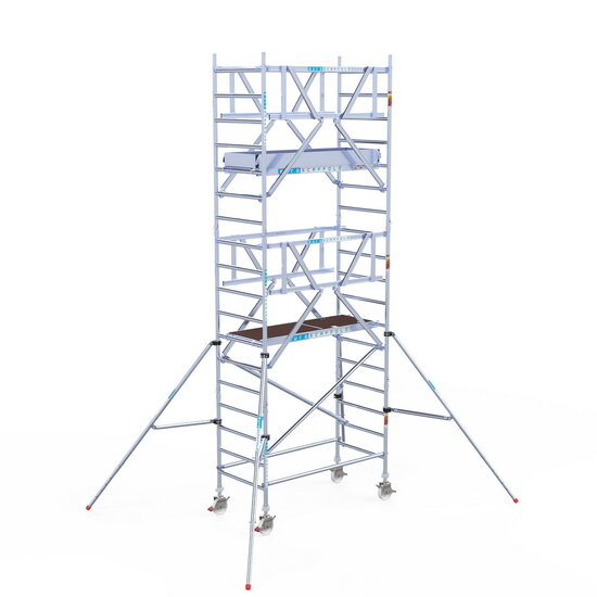 Euroscaffold Rolsteiger Euroscaffold Professional 90x190 6,2m werkhoogte vrijstaand