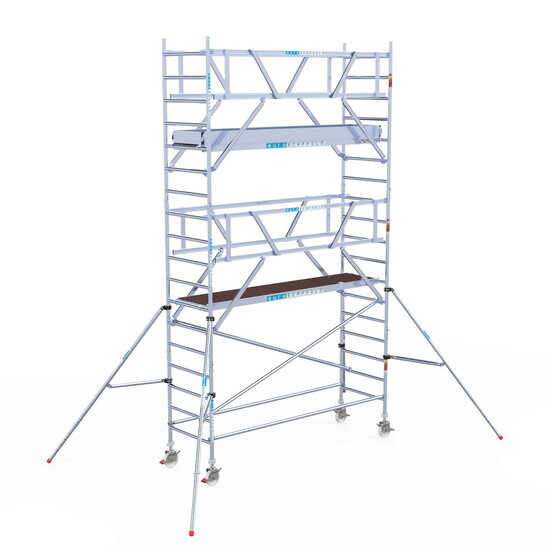 Euroscaffold Rolsteiger Euroscaffold Professional 90x305 6,2m werkhoogte vrijstaand