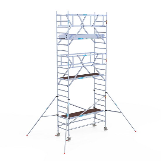 Euroscaffold Rolsteiger Euroscaffold Professional 90x250 7,2m werkhoogte carbon vloer vrijstaand