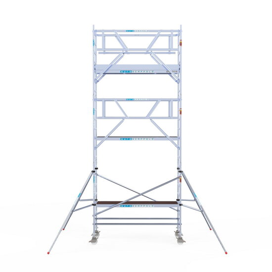 Euroscaffold Rolsteiger Euroscaffold Professional 90x250 7,2m werkhoogte carbon vloer vrijstaand
