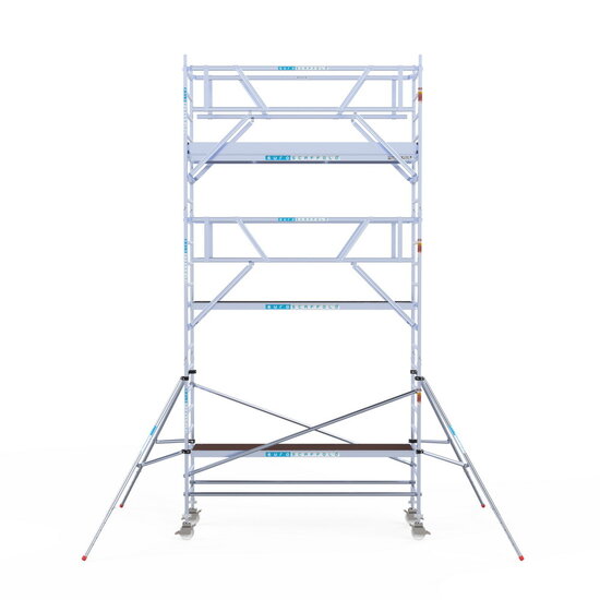 Euroscaffold Rolsteiger Euroscaffold Professional 90x305 7,2m werkhoogte carbon vloer vrijstaand