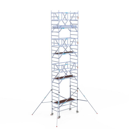 Euroscaffold Rolsteiger Euroscaffold Professional 90x190 9,2m werkhoogte carbon vloer vrijstaand