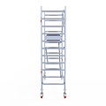 Euroscaffold Rolsteiger Euroscaffold Professional 90x305 4,2m werkhoogte tegen de gevel