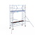 Euroscaffold Rolsteiger Professional 90x305 5,2m werkhoogte tegen de gevel