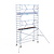 Euroscaffold Rolsteiger Professional 90x305 6,2m werkhoogte carbon vloer tegen de gevel