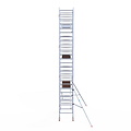 Euroscaffold Rolsteiger Euroscaffold Professional 90x250 8,2m werkhoogte carbon vloer tegen de gevel