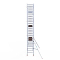 Euroscaffold Rolsteiger Euroscaffold Professional 90x305 8,2m werkhoogte tegen de gevel