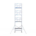 Euroscaffold Rolsteiger Euroscaffold Professional 90x190 9,2m werkhoogte tegen de gevel