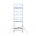 Euroscaffold Rolsteiger Euroscaffold Professional 90x250 9,2m werkhoogte tegen de gevel
