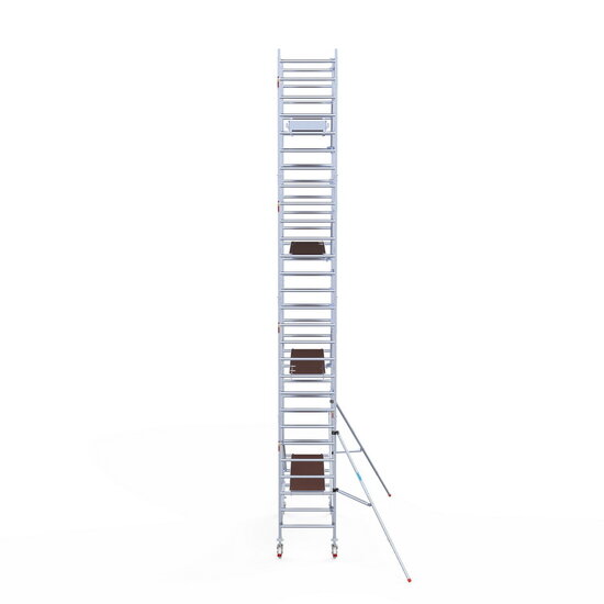 Euroscaffold Rolsteiger Euroscaffold Professional 90x250 9,2m werkhoogte tegen de gevel