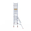 Euroscaffold Rolsteiger Euroscaffold Basic 75x250 5,2m werkhoogte carbon vloer tegen de gevel