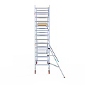 Euroscaffold Rolsteiger Euroscaffold Basic 90x250 5,2m werkhoogte tegen de gevel