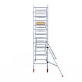 Euroscaffold Rolsteiger Euroscaffold Basic 90x305 5,2m werkhoogte tegen de gevel