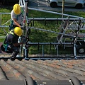 Euroscaffold Solar Rolsteiger 135x250 10,2m werkhoogte, inclusief Solar lift, Safeguard dakrandbeveiliging