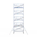 Euroscaffold Solar Rolsteiger 135x305 10,2m werkhoogte, inclusief Solar lift, Safeguard dakrandbeveiliging