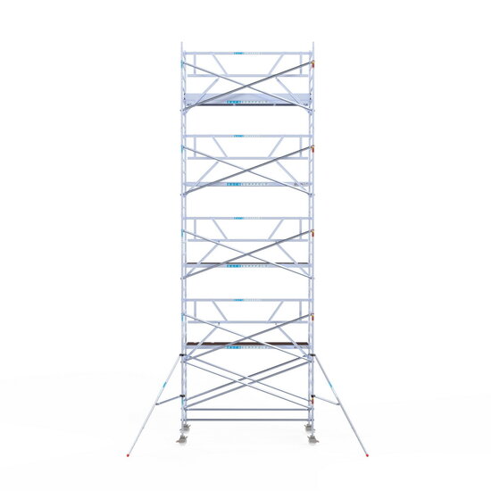 Euroscaffold Solar Rolsteiger 135x305 10,2m werkhoogte, inclusief Solar lift, Safeguard dakrandbeveiliging