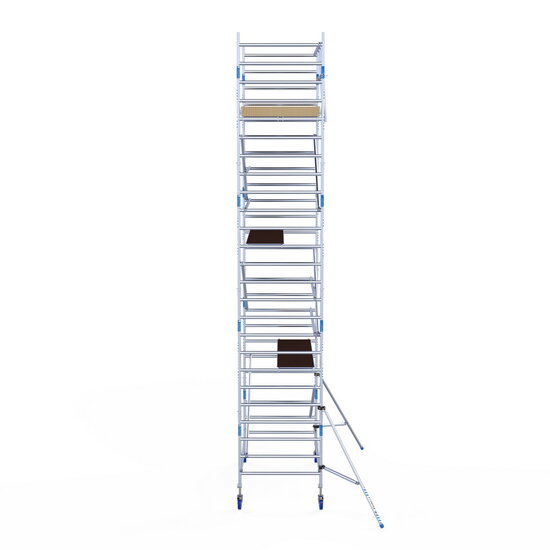 Euroscaffold Steigeraanhanger Afsluitbaar 250 + Rolsteiger Alumexx Light 135x250 8,2m werkhoogte