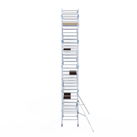 Euroscaffold Steigeraanhanger Afsluitbaar 250 + Rolsteiger Alumexx Light 135x250 10,2m werkhoogte