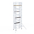 Euroscaffold Steigeraanhanger Afsluitbaar 250 + Rolsteiger Alumexx Light 135x250 10,2m werkhoogte