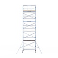 Euroscaffold Steigeraanhanger Afsluitbaar 250 + Rolsteiger Alumexx Light 135x250 10,2m werkhoogte