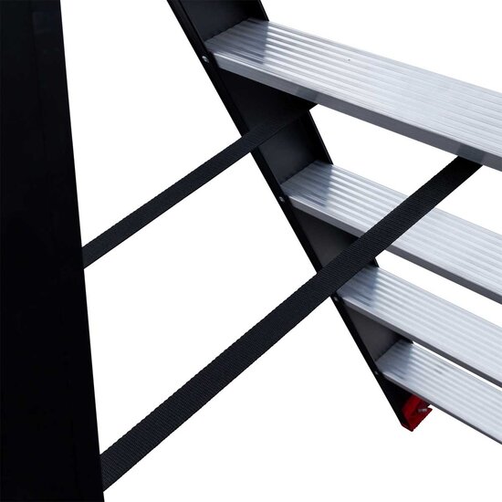 Eurostairs Eurostairs zwarte bordestrap 1x2 treden - Limited Edition - Blauw