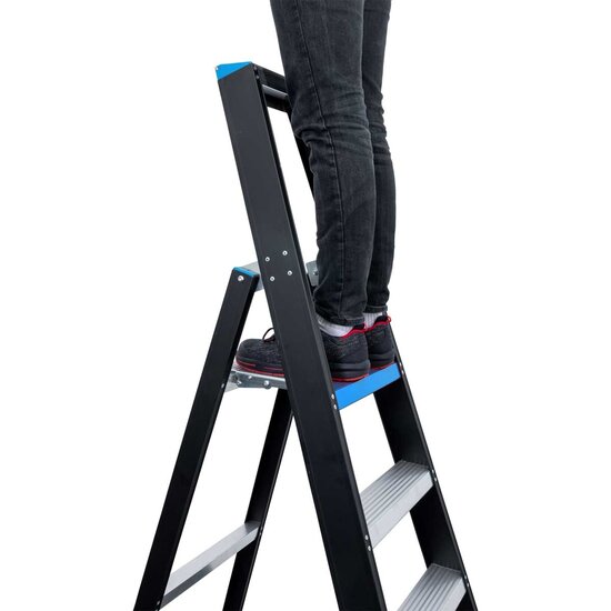 Eurostairs Eurostairs zwarte bordestrap 1x2 treden - Limited Edition - Blauw