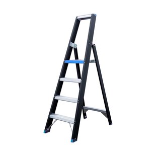 Eurostairs zwarte bordestrap 1x4 treden - Limited Edition - Blauw