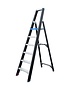 Eurostairs zwarte bordestrap 1x6 treden - Limited Edition - Blauw