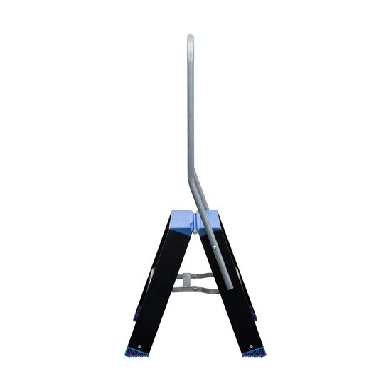 Eurostairs Dubbele trap zwart professioneel 2x2 treden - Limited Edition - Blauw