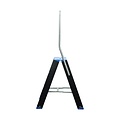 Eurostairs Dubbele trap zwart professioneel 2x3 treden - Limited Edition - Blauw