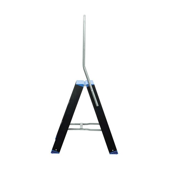 Eurostairs Dubbele trap zwart professioneel 2x3 treden - Limited Edition - Blauw