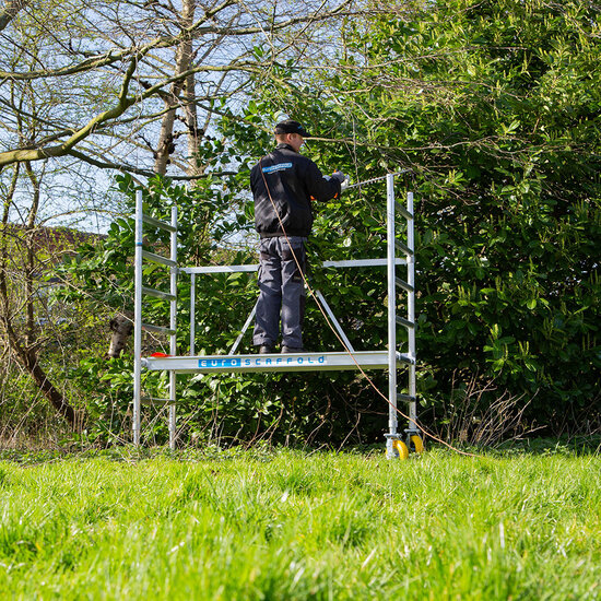 Euroscaffold Kamersteiger 75x190 3m inclusief tuinsteigerwielen