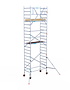 Rolsteiger Basic 90x190 7,2m werkhoogte carbon vloer tegen de gevel