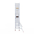 Euroscaffold Rolsteiger Euroscaffold Basic 90x250 7,2m werkhoogte carbon vloer tegen de gevel