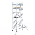 Euroscaffold Rolsteiger Euroscaffold Basic 135x190 7,2m werkhoogte tegen de gevel