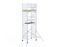 Rolsteiger Euroscaffold Basic 135x190 7,2m werkhoogte tegen de gevel