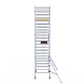 Euroscaffold Rolsteiger Euroscaffold Basic 135x190 7,2m werkhoogte tegen de gevel