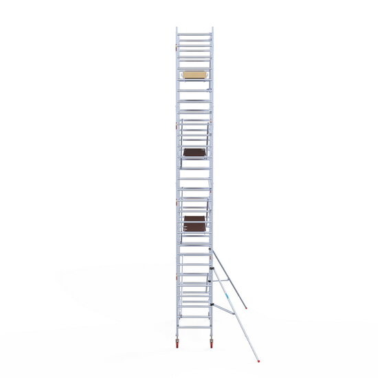 Euroscaffold Rolsteiger Euroscaffold Basic 90x250 9,2m werkhoogte tegen de gevel