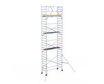 Rolsteiger Euroscaffold Basic 90x250 9,2m werkhoogte tegen de gevel